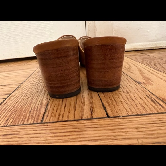 Nisolo Tan Open Toe Heeled Leather Sandals Size 7.5 - Picture 3 of 10